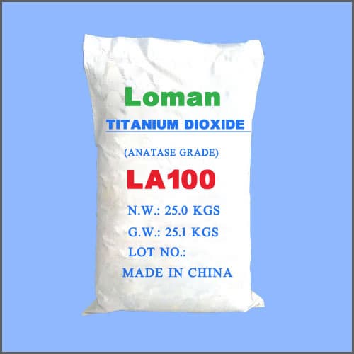 Chemical White Powder Titanium Dioxide in Plastic Glass